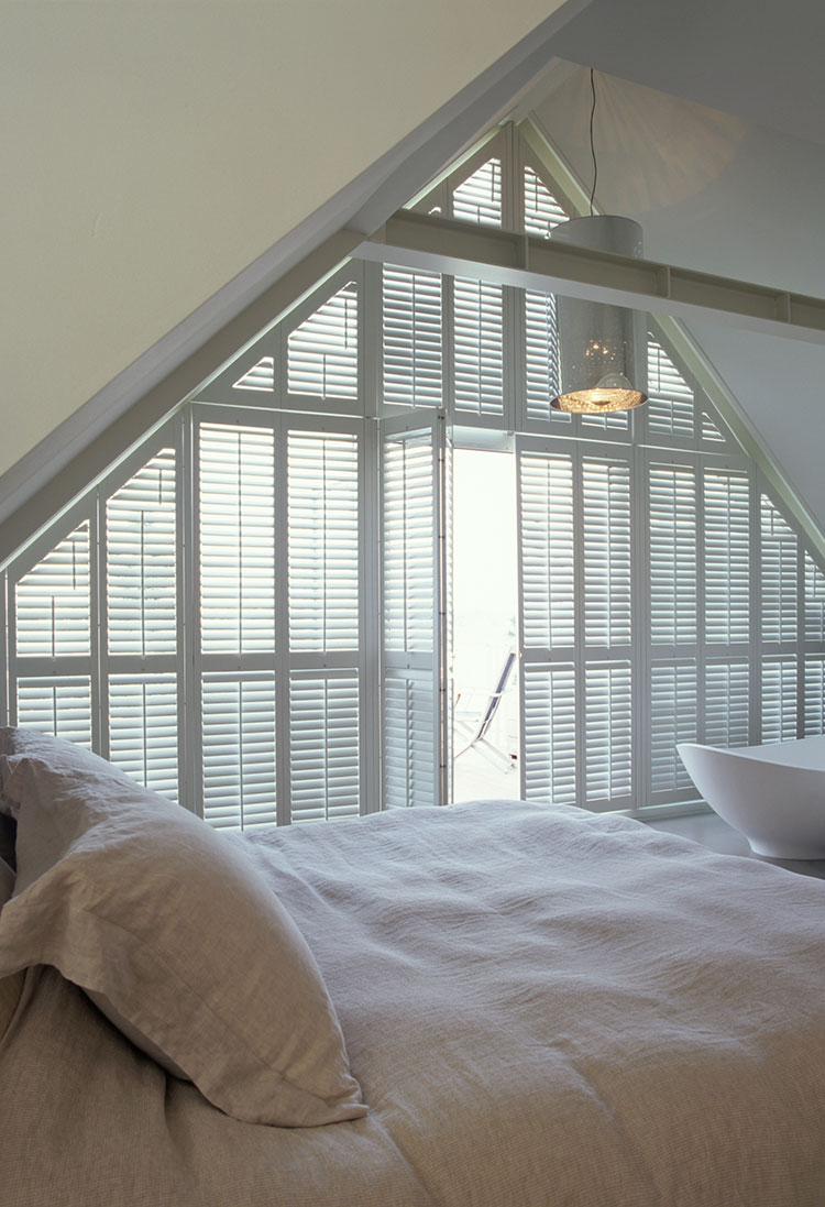 Special shapped interior shutters